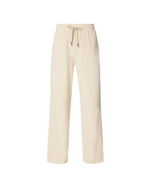 Sweaty Betty White Drawstring Side-Stripe Track Pants