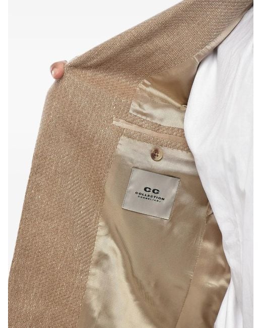Corneliani Natural Single-Breasted Flap-Pocket Jacket for men