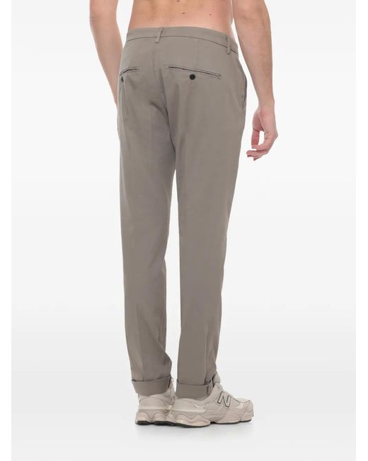 Pantalones Con Tobillos Ajustados Dondup de hombre de color Gray