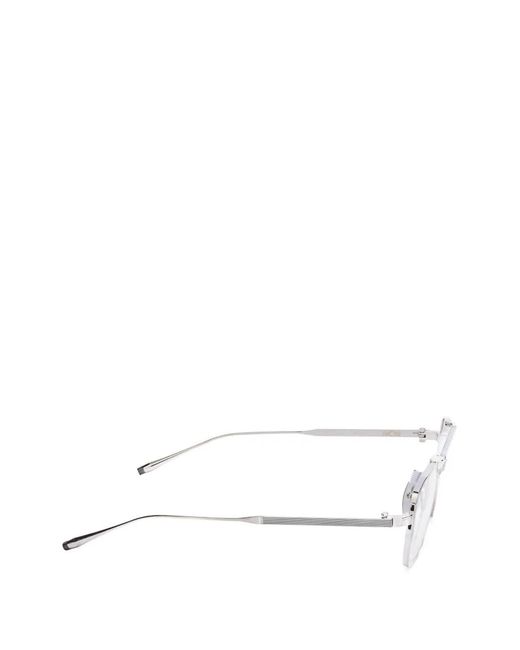 Akoni White Proteus Rx Double-Bridge Glasses