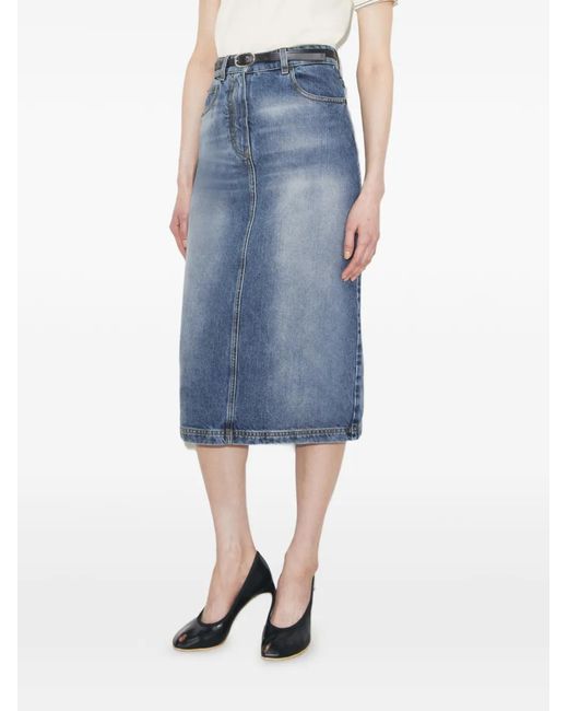 Tory Burch Spijkerrok in het Blue