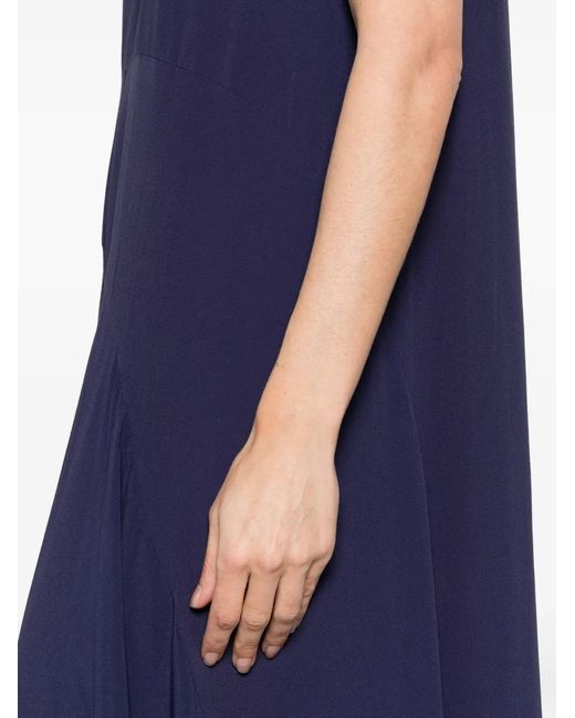 Marni Blue Silk Woven Dress