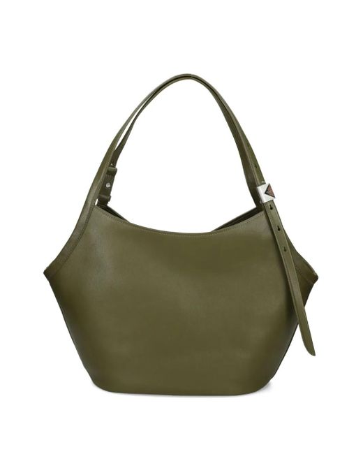 Kate Spade Green Deco Tulip Leather Tote Bag