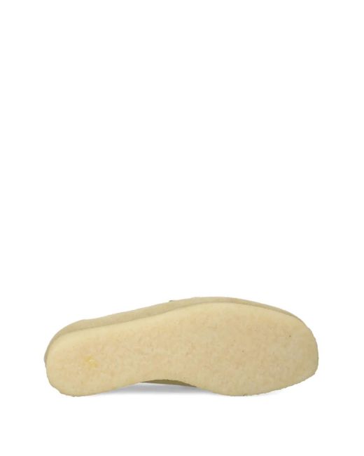 Clarks Natural Suede Penny Loafers