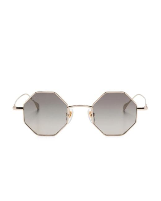 Gucci Gray Geometric-Frame Sunglasses
