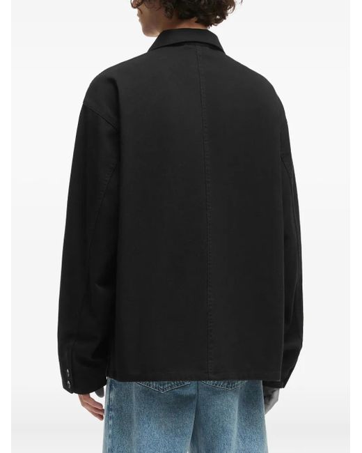 Alpha Industries Black Contrast-Panel Cotton Jacket for men