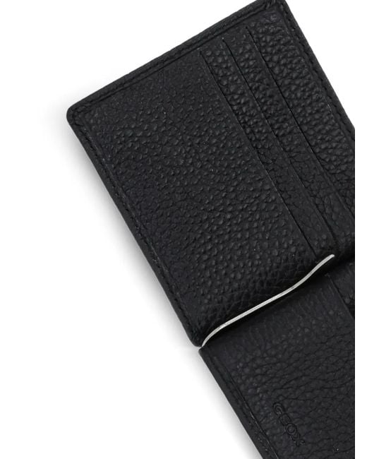 Geox Black Money-Clip Wallet for men