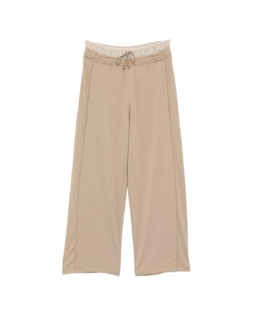 JNBY Natural Plaid-Waistband Trousers
