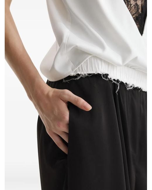 2310 STUDIO Broek Met Zijzak in het Black