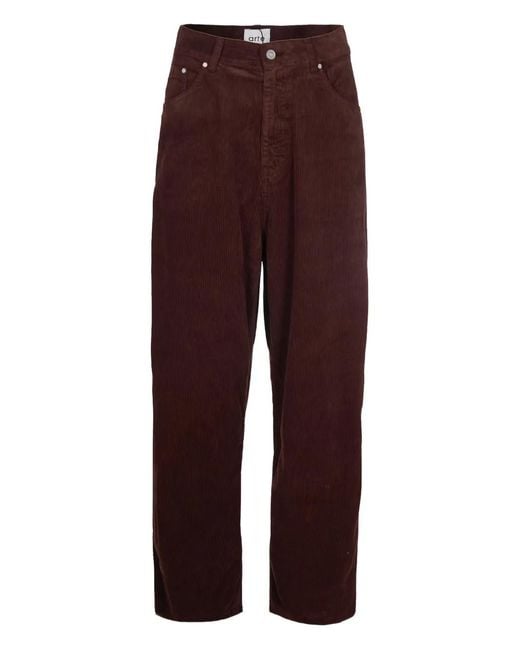 Arte' Purple Corduroy Trousers for men