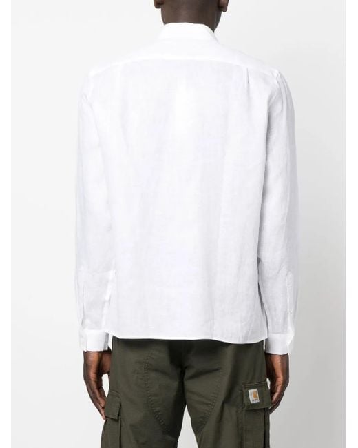 Lacoste Button-Down-Hemd Mit Logo in White für Herren