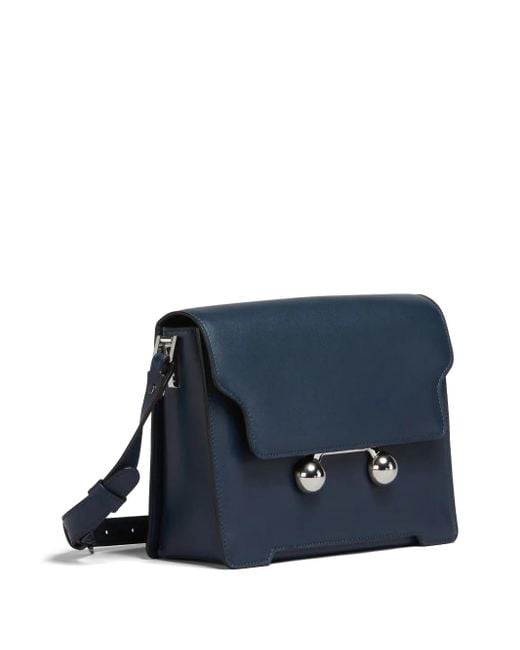 Borsa A Spalla Trunkaroo Media di Marni in Blue da Uomo