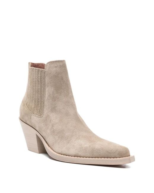 Paris Texas Natural Suede Pumps