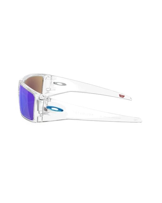Oakley Blue Heliostat Rectangle-Frame Sunglasses