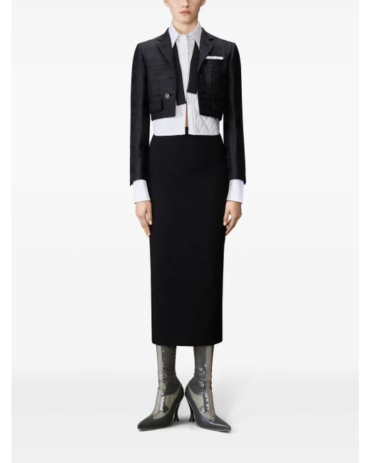 Thom Browne Blue Layered Jacket