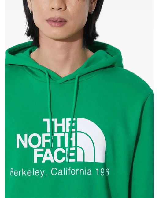 The North Face Green Logo-Detail Hoodie for men