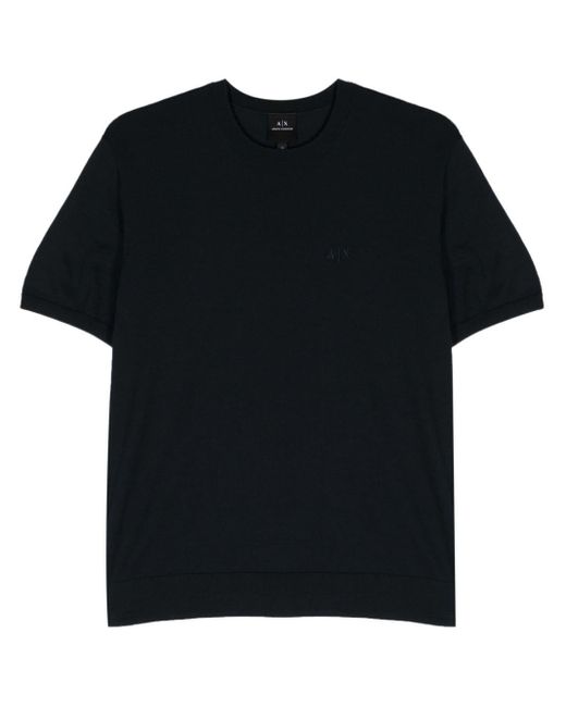 Armani Exchange Pullover mit Logo-Stickerei in Black für Herren