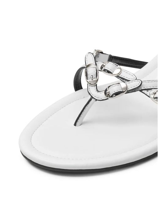 Marc Jacobs White The Kiki Leather Sandals