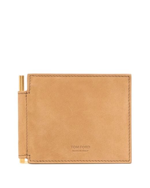 メンズ Tom Ford Suede Wallet Natural