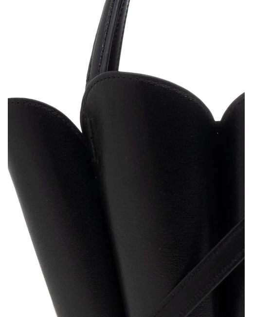 Kate Spade Black Spade Flower Scalloped Bucket Bag