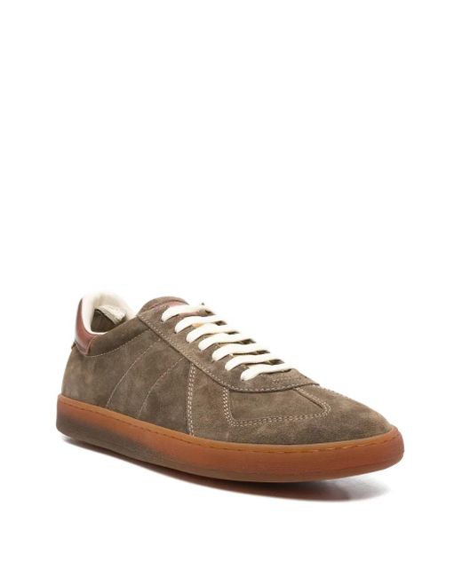 Officine Creative Brown Suede Leather Sneakers for men