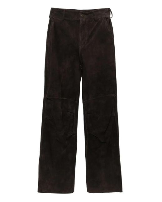 Salvatore Santoro Black Suede Trousers