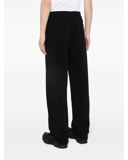 OAMC Black Logo-Patch Track Pants for men