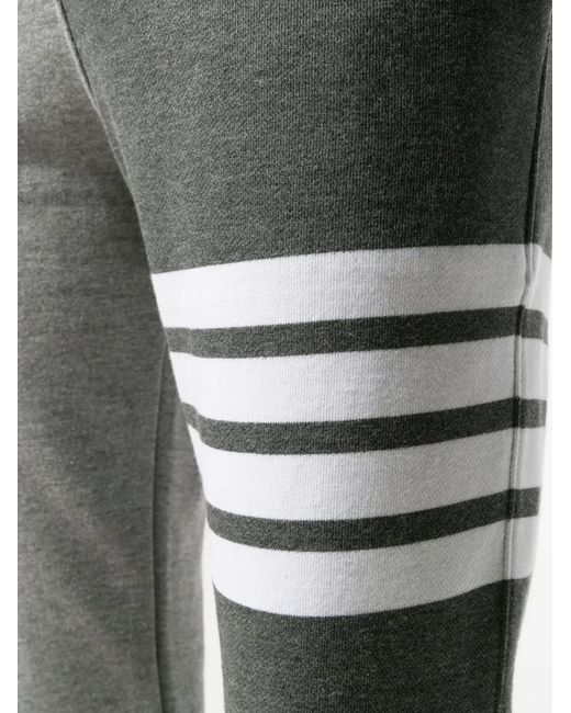 Thom Browne Gray 4-Bar Stripe Sweatpants