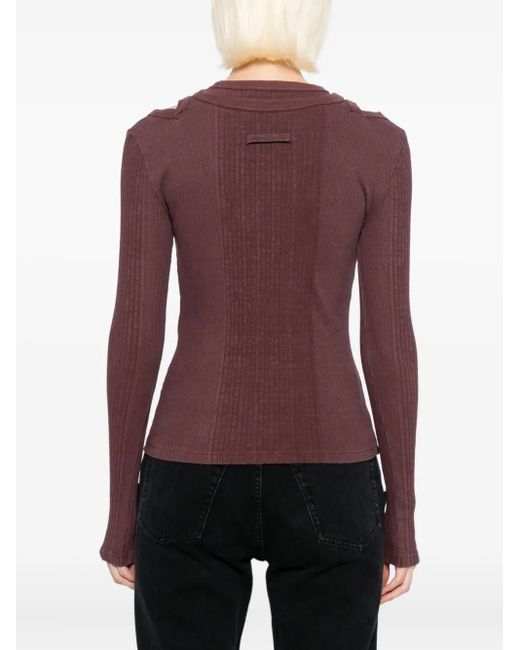 Top Con Applicazione di Jean Paul Gaultier in Purple