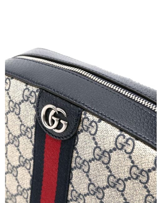 Gucci Gray Ophidia GG Canvas Shoulder Bag for men