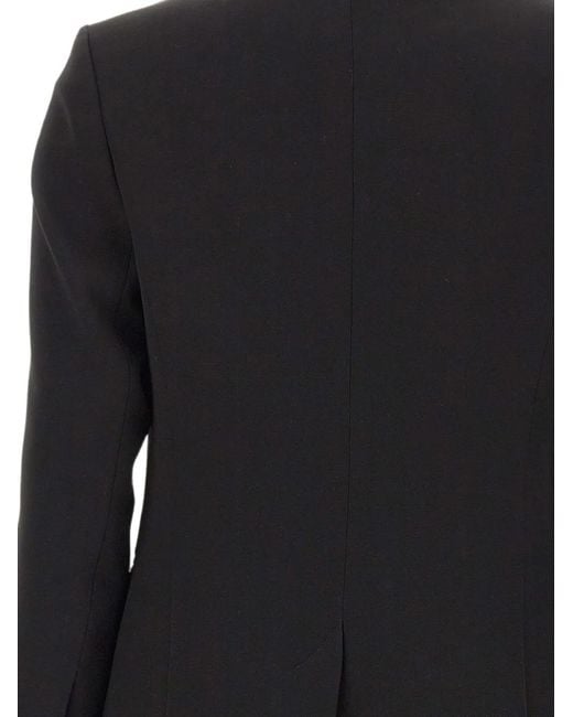 Eleventy Black Silk Tuxedo Blazer