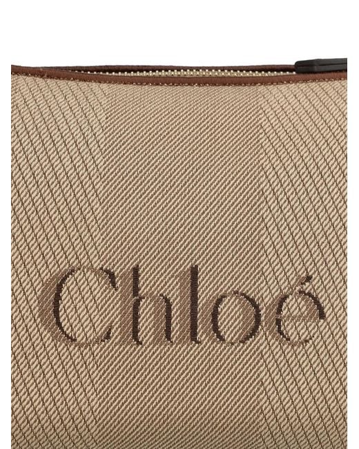 Chloé Brown Carry Logo-Embossed Tote Bag