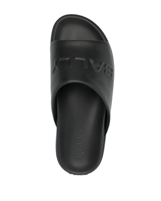 Bally Seaside Pantoletten Mit Logo-Prägung in Black für Herren