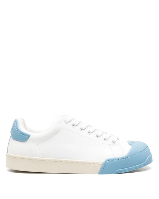 Marni レディース ホワイト Dada レザースニーカー 【公式通販】