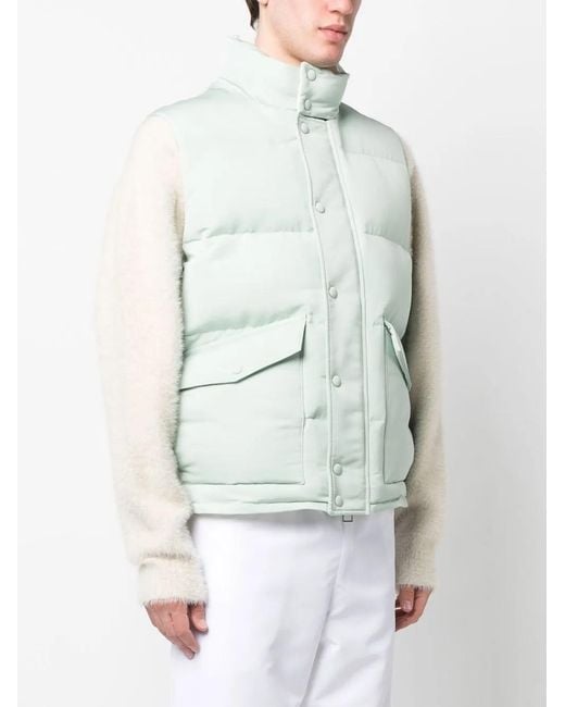 McQueen White Logo-Print Gilet for men