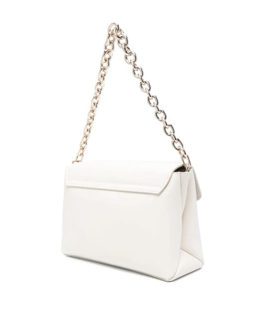 Furla White Medium Meridiana Shoulder Bag