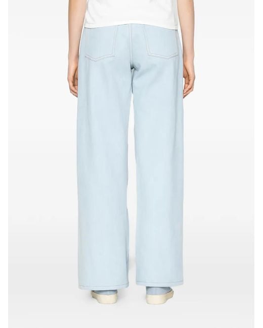 Naked & Famous Blue Wide Wild West Secret Agent Denim Jeans