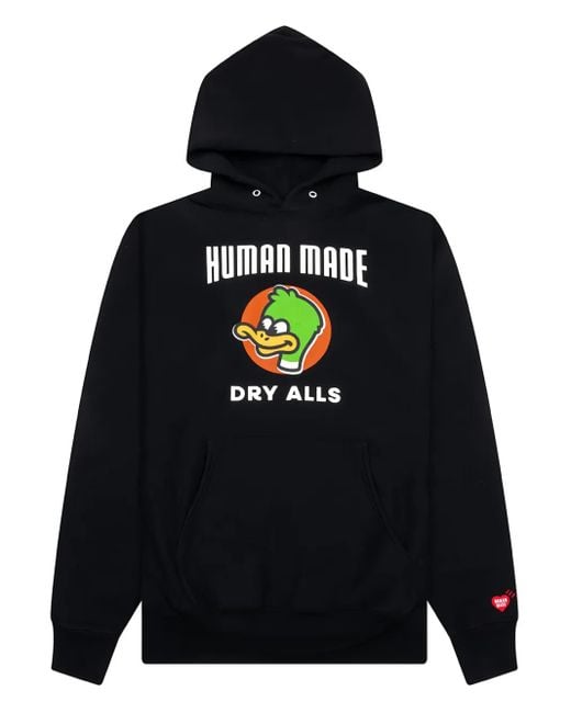 Human Made Hoodie mit Enten-Print in Black für Herren