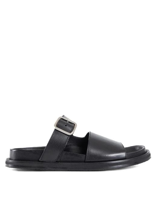 Studio Nicholson Black Sole Leather Sandals