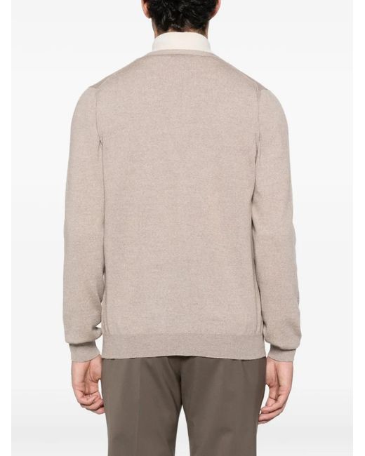 GIUUNO Natural Buttoned Cardigan for men