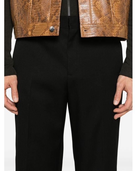 Pantalon de costume en laine Versace pour homme en coloris Black