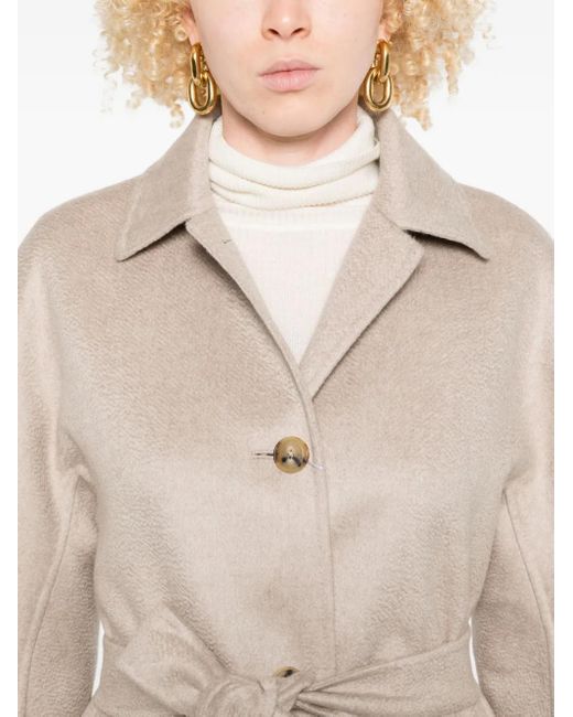 Max Mara ベルテッド ジャケット Natural