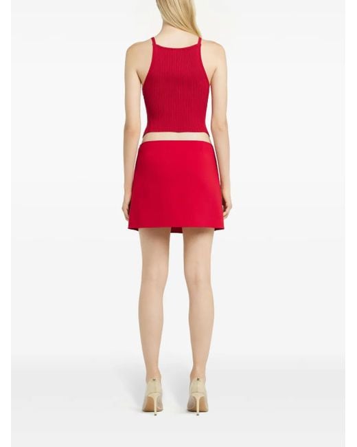 Courreges Heritage Pockets Mini-Rok in het Red