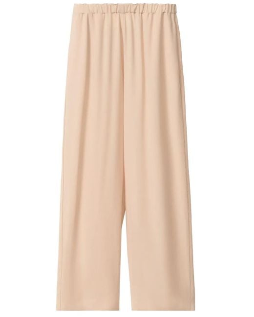 Fabiana Filippi Natural Bead-Detail Trousers