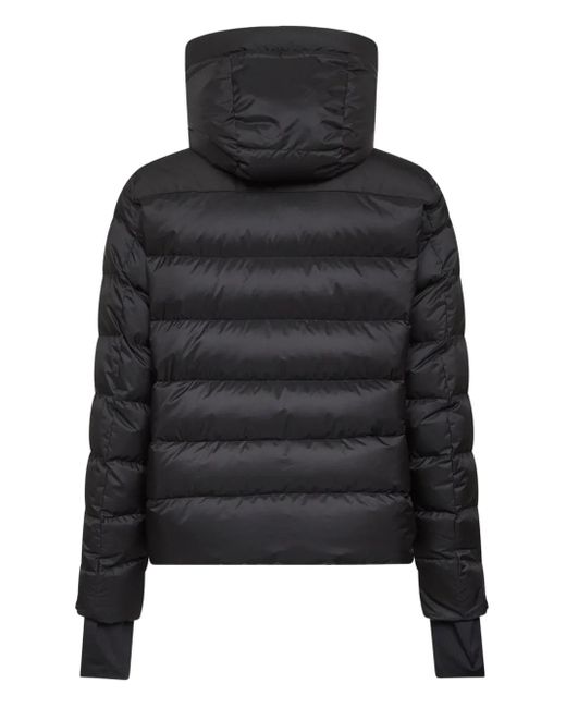 Moncler Black Zip-Up Hooded Down Jacket for men
