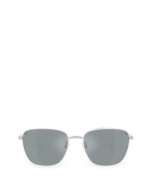 Oliver Peoples Gray R-18 Square-Frame Sunglasses