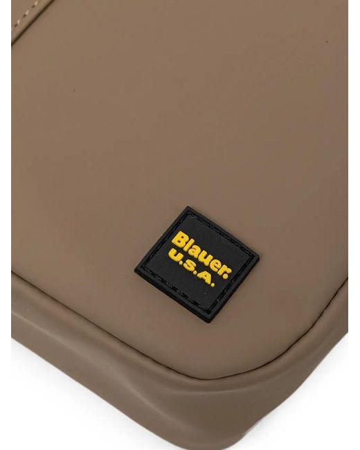 Blauer Gürteltasche Mit Logo-Patch in Multicolor für Herren