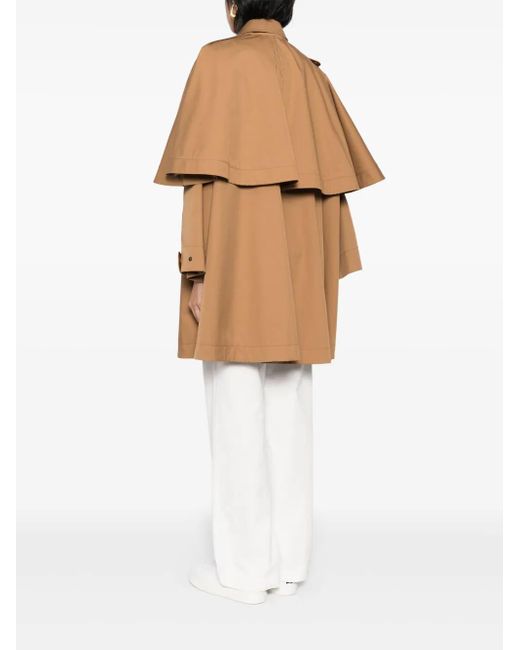 Chloé Brown Gabardine-Parka
