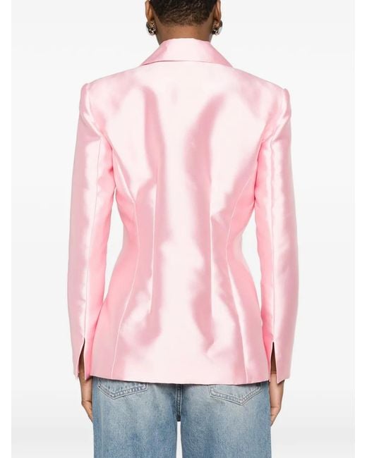 Blugirl Blumarine Pink Double-Breasted Blazer