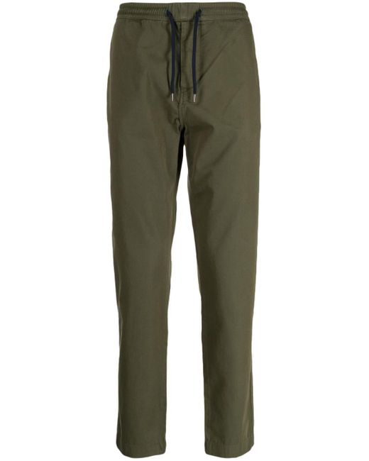 PS by Paul Smith Green Drawstring Cotton Straight-leg Trousers for men